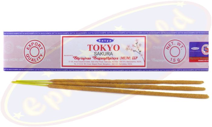 Satya Places Tokyo Sakura Masala Räucherstäbchen (MUM) LLP
