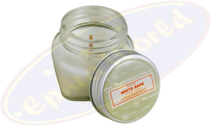 Satya White Sage Duftkerze im Glas 28g (BNG) LLP