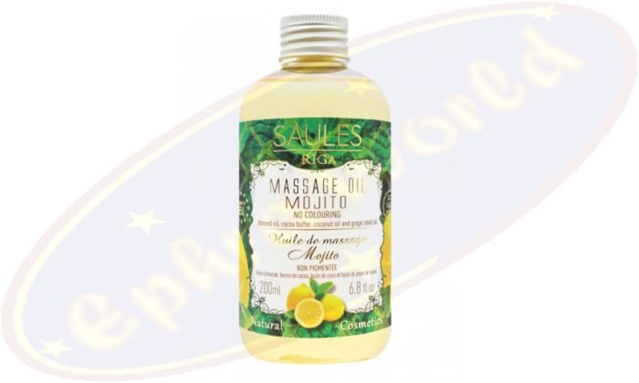 Saules Massage Oil Mojito 200ml