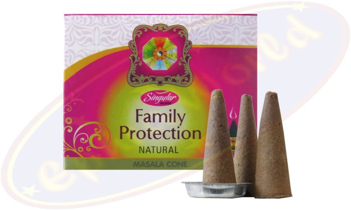 Singular Family Protection Natural Räucherkegel