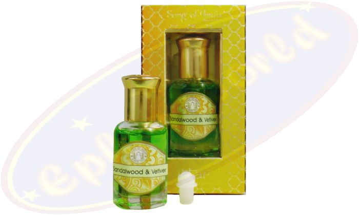 Song Of India Ayurveda Natural Fragrant Oil Sandalwood Vetiver