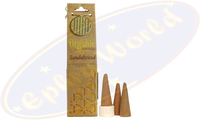 Song Of India Organic Goodness XL Räucherkegel Sandalwood