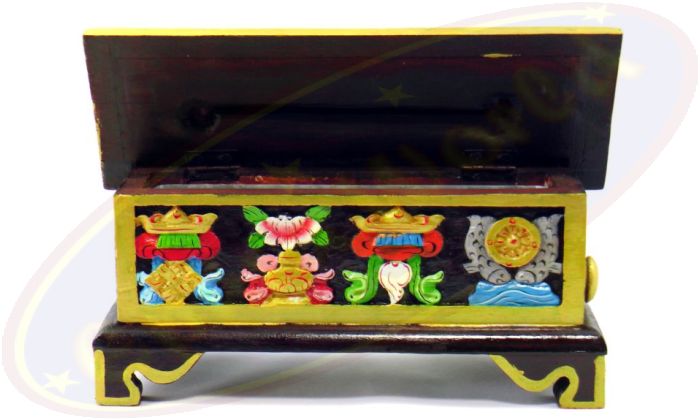 Tibetische Räucherstäbchentruhe 25cm 