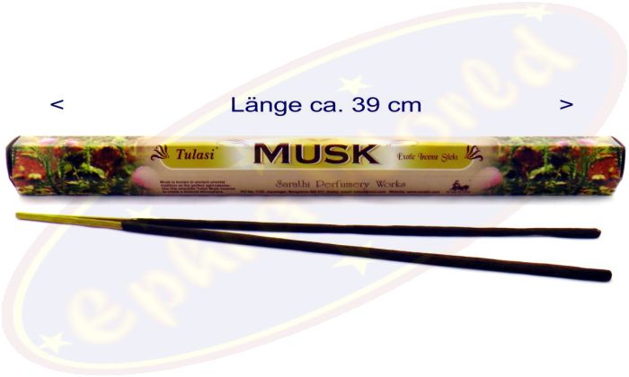 Tulasi Musk (Moschus) XL Räucherstäbchen