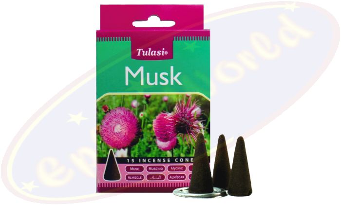 Tulasi Musk (Moschus) Räucherkegel