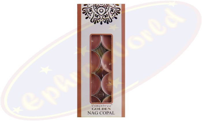 Vijayshree Golden Nag Copal Duftteelichte 10x10g