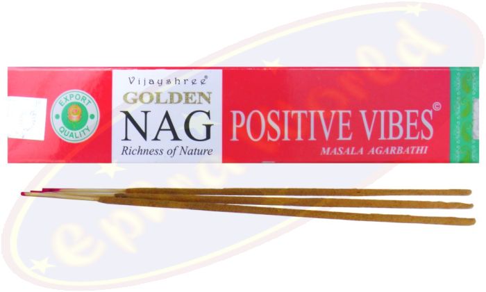Vijayshree Golden Nag Positive Vibes Masala Räucherstäbchen