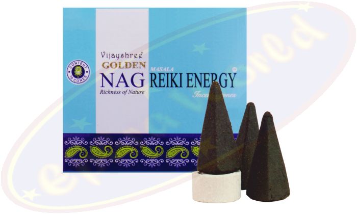 Vijayshree Golden Nag Reiki Energy Räucherkegel