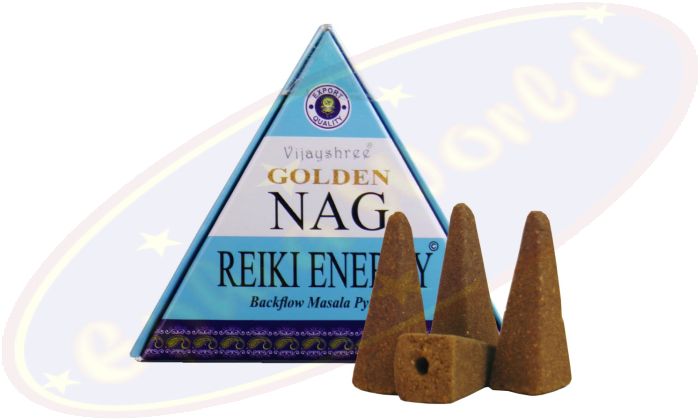 Vijayshree Golden Nag Reiki Energy Rückflussräucherkegel