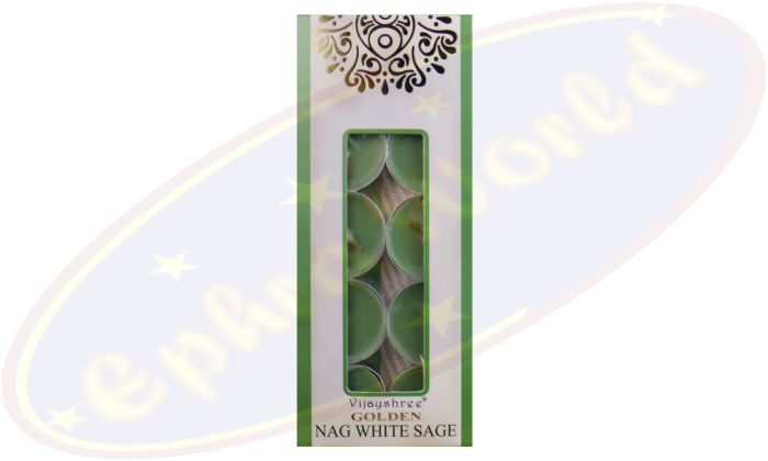 Vijayshree Golden Nag Californian White Sage Duftteelichte 10x10g