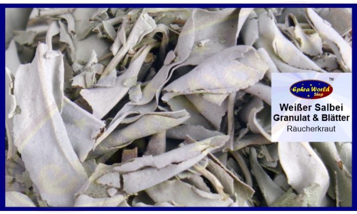 Weißer Salbei Granulat & Blätter Räucherkraut 100g