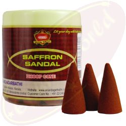 Anand Saffron Sandal Räucherkegel Dose