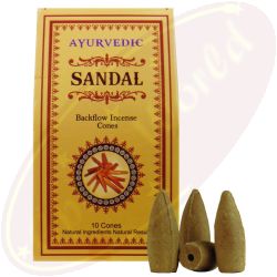 Ayurvedic Sandal Masala Rückfluss-Räucherkegel