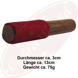 Filzklöppel/Filzschläger Filko rot 13cm für Klangschalen
