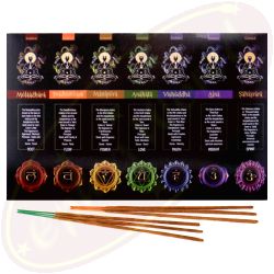 Goloka 7 Chakras Masala Räucherstäbchen Set
