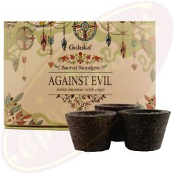 Goloka Räucherkohle-Töpfchen & Räucherharz Against Evil