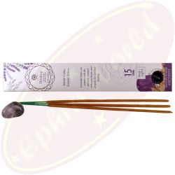 Green Tree Gem Stone Masala Räucherstäbchen Healing Lavender & Amethyst