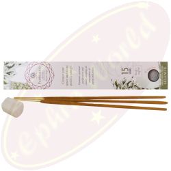Green Tree Gem Stone Masala Räucherstäbchen Purification White Sage & Selenite