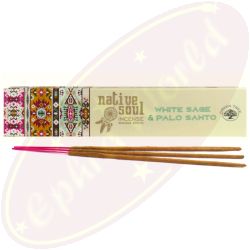Green Tree Native Soul White Sage & Palo Santo Masala Räucherstäbchen