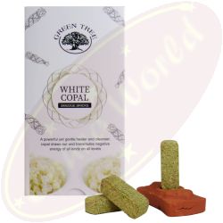 Green Tree White Copal Räucherbriketts 15 Stk. & Halter