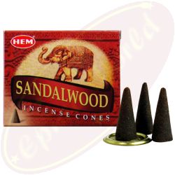 HEM Sandalwood (Sandelholz) Räucherkegel