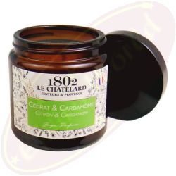 Le Chatelard 1802 vegane Duftkerze Zitronatzitrone & Kardamom 80g