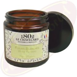 Le Chatelard 1802 vegane Duftkerze weiße Blumen 80g