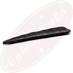 Räucherstäbchenhalter Blatt Speckstein schwarz