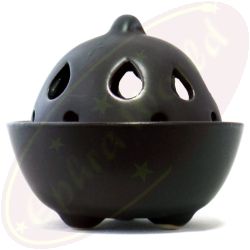 Räucherkegelbrenner schwarz 8x7cm
