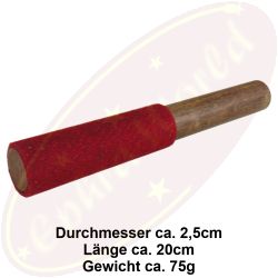 Reibeklöppel/schläger Reibo Filz rot 20cm für Klangschalen