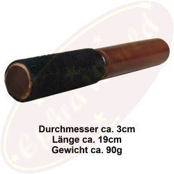 Reibeklöppel/schläger Reibo schwarz Wildleder 19cm für Klangschalen