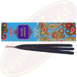 Tridev Musk Amber Natural Jumbo Masala Räucherstäbchen