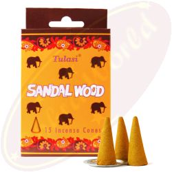 Tulasi Sandalwood Räucherkegel