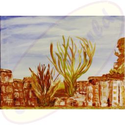 Acrylgemälde Ace On The Rocks von Wanda Tauer