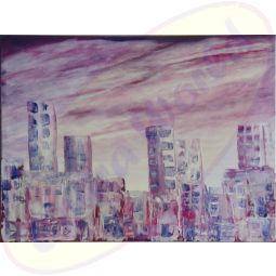 Acrylgemälde Ausgebrannt von Wanda Tauer