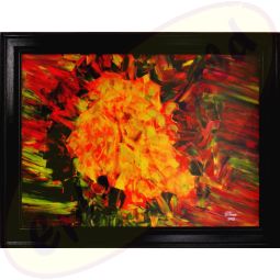 Abstraktes Acrylbild/Acrylgemälde Die Glut 40x30cm von Wanda Tauer