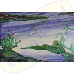 Acrylgemälde In Reptilo von Wanda Tauer