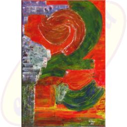 Rom Brennt Acrylgemälde 40x60cm von Wanda Tauer