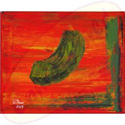 Abstraktes Acrylgemälde Schwerelos von Wanda Tauer