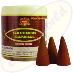 Anand Saffron Sandal Räucherkegel Dose