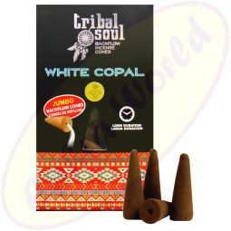 Hari Darshan Tribal Soul Backflow XL Rückfluss-Räucherkegel White Copal