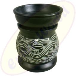 Duftlampe Keltische Knoten schwarz Speckstein 2 teilig