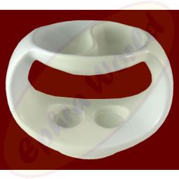 Duftlampe Yin Yang weiß Keramik 18 x 10 x 14cm