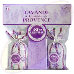 Le Chatelard 1802 Duftsäckchen Lavendel & Lavandin 2x18g & 100g Lavendel Seife