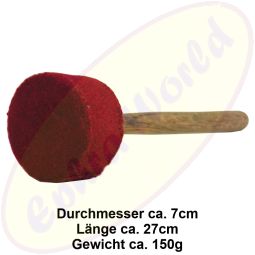 Filzklöppel/Filzschläger Filko rot 27cm für Klangschalen