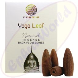 Fleur De Vie Rückfluss Räucherkegel Yoga Leaf