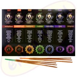 Goloka 7 Chakras Masala Räucherstäbchen Set