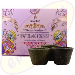 Goloka Räucherkohle-Töpfchen & Räucherharz Heavy Cleaning & Discharge