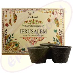 Goloka Räucherkohle-Töpfchen & Räucherharz Jerusalem