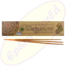 Goloka Palo Santo Sandalwood natürliche Masala Räucherstäbchen